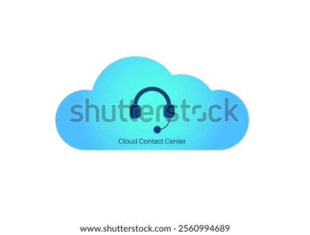 Cloud Contact Center Automation. Scheme with AI, chatbots and workflow optimization. Enhance customer support, streamline processes, reduce response time. Modern business concept vector illustration