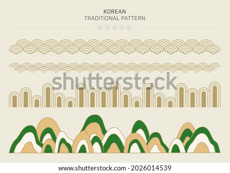 Vector illustration of Korean traditional pattern.