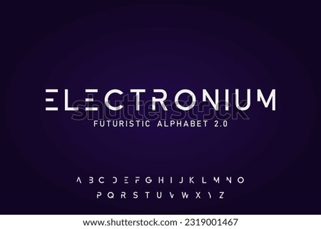 Electronium logo. Premium logotype vector and alphabets collection.