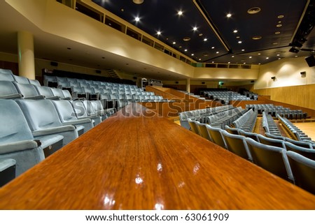 View of large and modern universitary auditorium
