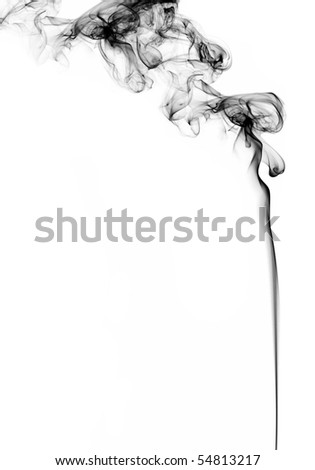 smoke on white background, studio shot Foto stock © 