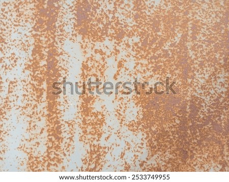 Similar – Image, Stock Photo The rust eats away at the metal plate towards the center. Nothing can stop it.