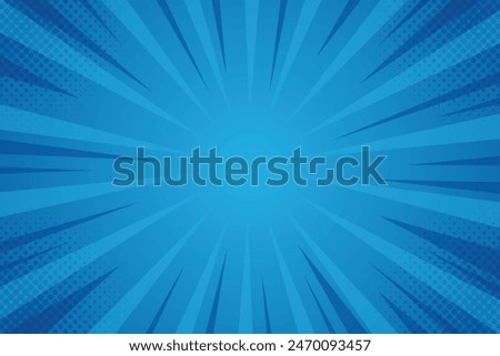 Comic abstract blue background - Comic Syle