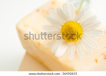 Soap for sensitive skin with chamomile