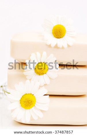 Soap for sensitive skin with chamomile