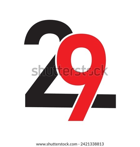 Unique 29 number logo design service