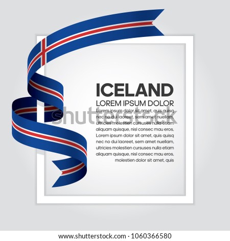 Iceland flag background