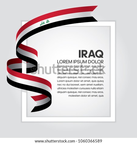 Iraq flag background