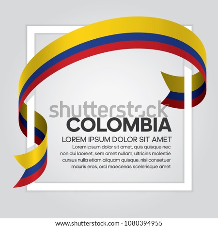 Colombia flag background