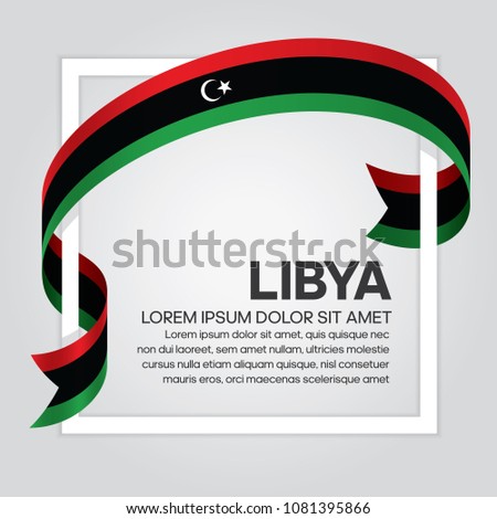 Libya flag background