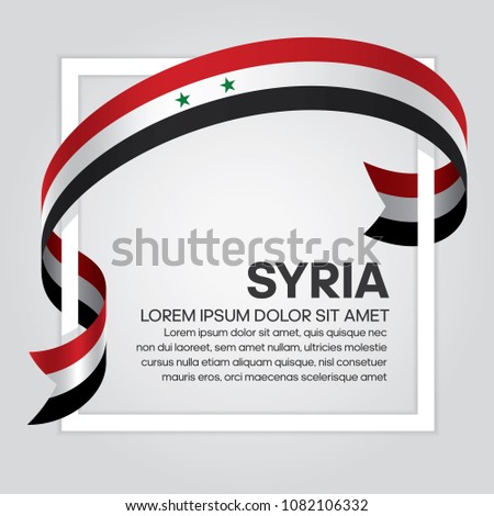 Syria flag background