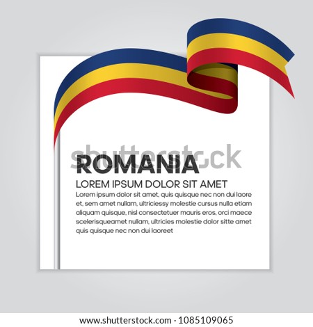 Romania flag background