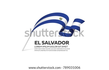 El Salvador flag background