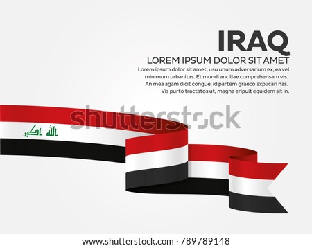 Iraq flag background