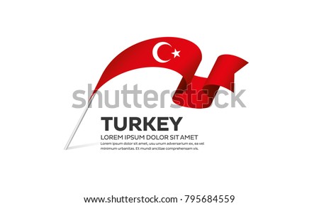 Turkey flag background