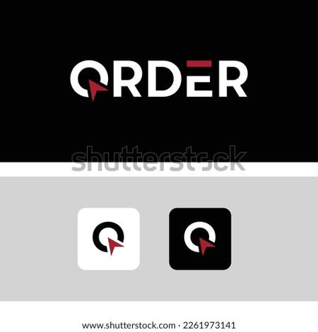 Place Order Online - Click To Order Logo - Letter O Logo Design Template ,Add T Cart