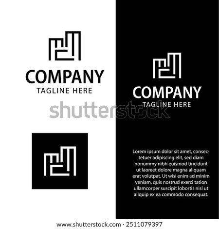 MCM Logo - Development,Building Construction or Architecture Logo