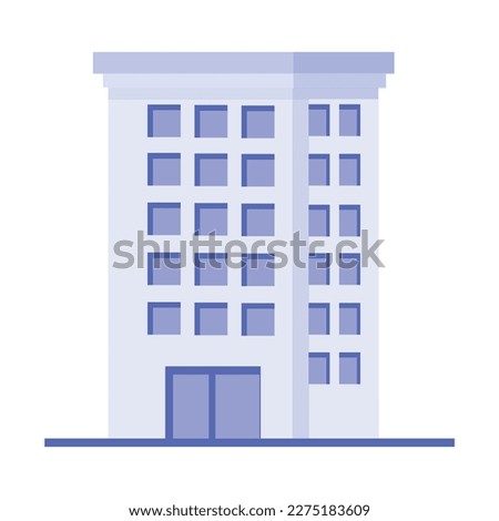 Vector flat icon apartment building