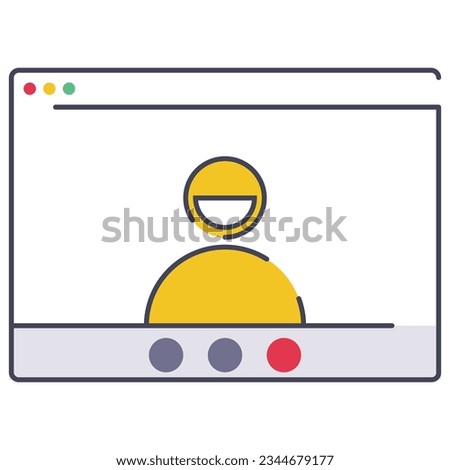 illustration of a icon webrtc 