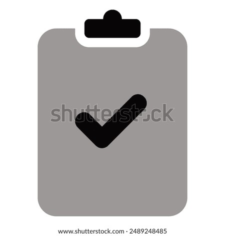 illustration of a icon clipboard check