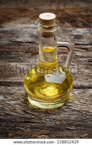 Bottle of organic olive oil