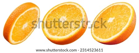 Similar – Image, Stock Photo Orange slices in a glass of water