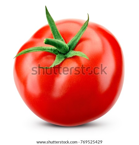 Tomato isolated. Tomato with clipping path. Full depth of field. Сток-фото © 