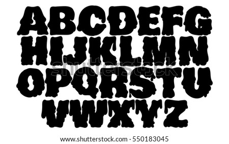 Trendy Font Made In Hand Drawn Line Style Cute For Trendy Font Made In Hand Drawn Line Style Cute For