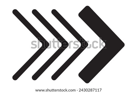 Arrow icon. Set black arrows symbols. Blend effect. Vector isolated on white background