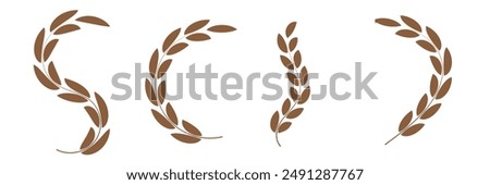 Wheat line icon set. flour oat vector icon. dietary grain sign. malt plant sign. cereal whole plant icon for UI designs.