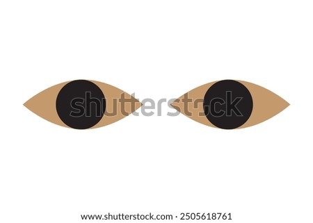 Eye password hidden view private vector icon. Hidden eye password look web icon design