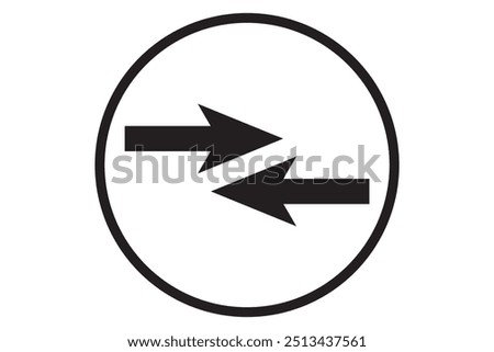 arrows data transfer icon, exchange arrow icons - Swap icon with two arrows