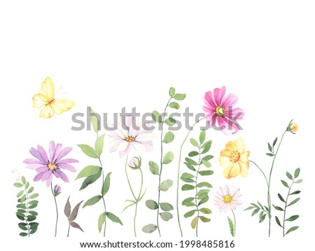 Similar – Image, Stock Photo Beautiful flying pink marguerite flower and petals at white background. Floral levitation
