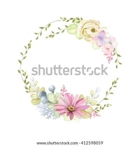 Circle Flower Vector Clip Art | 123Freevectors