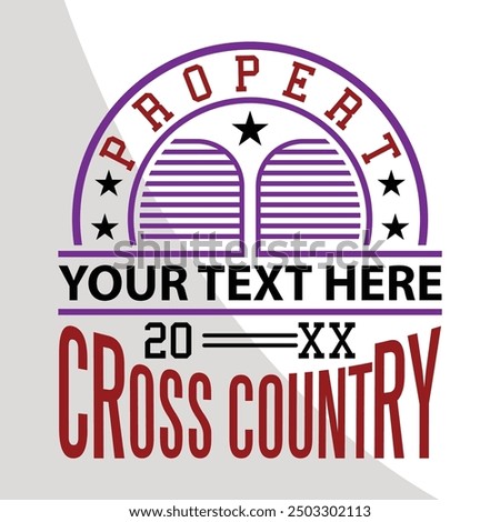 Property your text 20xx cross country, Cross Country Cutting files for all of your crafting work, cross country team design, Great for t-shirt