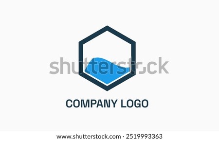 Blue ocean logo design for company brand