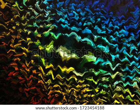 Abstract Colorful Laser Waves Background. 3D illustration Stok fotoğraf © 