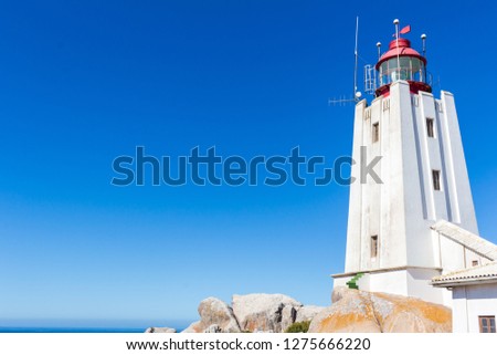 Cape Columbine lighthouse at Tietiesbaai nearPaternoster, West Coast South Africa Foto stock © 