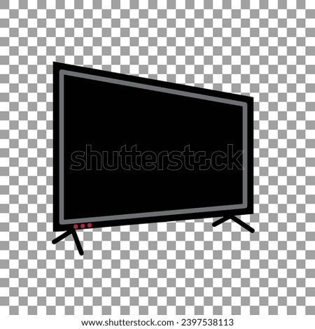 4k tv screen vector. LCD or LED tv screen,LCD Television TV Screen - Vector with grouped items, named layers and with a separate layer to easily add your own image to TV screen EPS10.