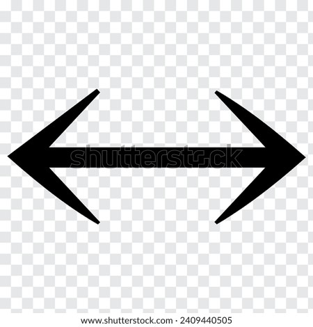  horizontal resize isolated icon. Simple element illustration from arrows concept. horizontal resize editable logo symbol design on white background. horizontal icons design.