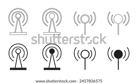 Radio antena icon , template logo design vector emblem isolated illustration eps 10 