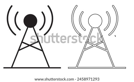 Radio antena icon , template logo design vector emblem isolated illustration eps 10 