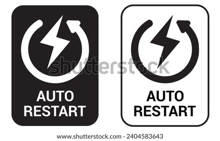 Icon auto restart Single Icon Graphic Design. 