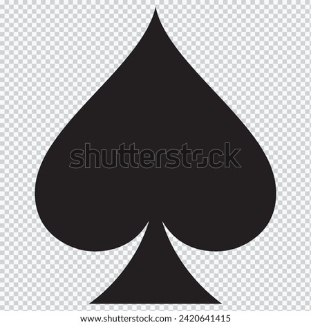 Spades icon in trendy flat style isolated on background. Spades icon page symbol for your web site design Spades icon logo, app, UI. Spades icon Vector illustration, EPS10.