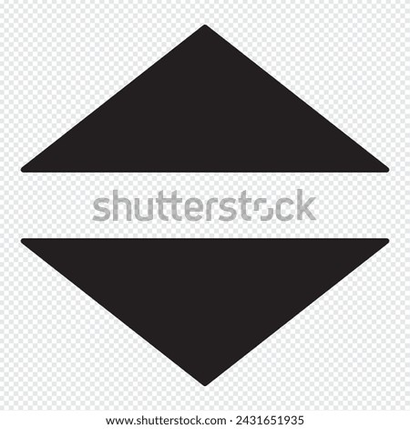Up Down Arrow Red Icon. Forward Backward Front Back Sign. Above Below Under Point Pointer Direction Symbol. Lift Elevator Button Vector Clipart
