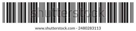  Barcode icon. Barcode vector icon. Simple fake bar code. Bar code for web design. Barcode product distribution icon. Vector illustration  isolated on white background.