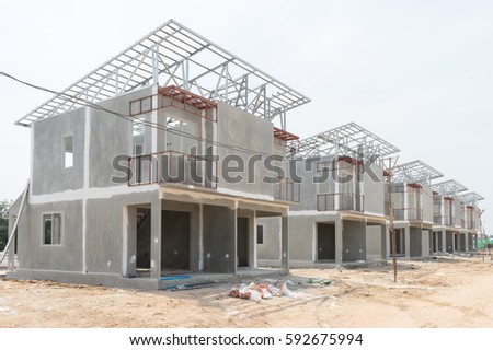 Similar – Image, Stock Photo Prefabricated concrete housing estate