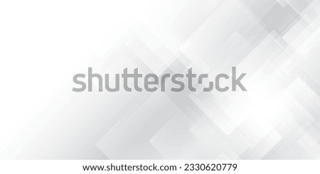 Abstract geometric white and gray color background with rectangle pattern. Vector illustration.