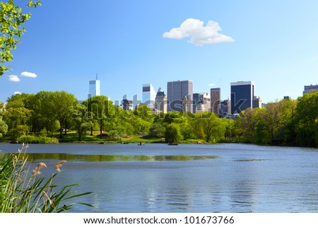 The Lake at Central Park in New York City