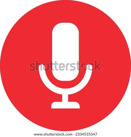 Microphone vector icon, Web design icon. Voice vector icon, Record. Microphone - recording Studio Symbol. Retro microphone icon 商業照片 © 